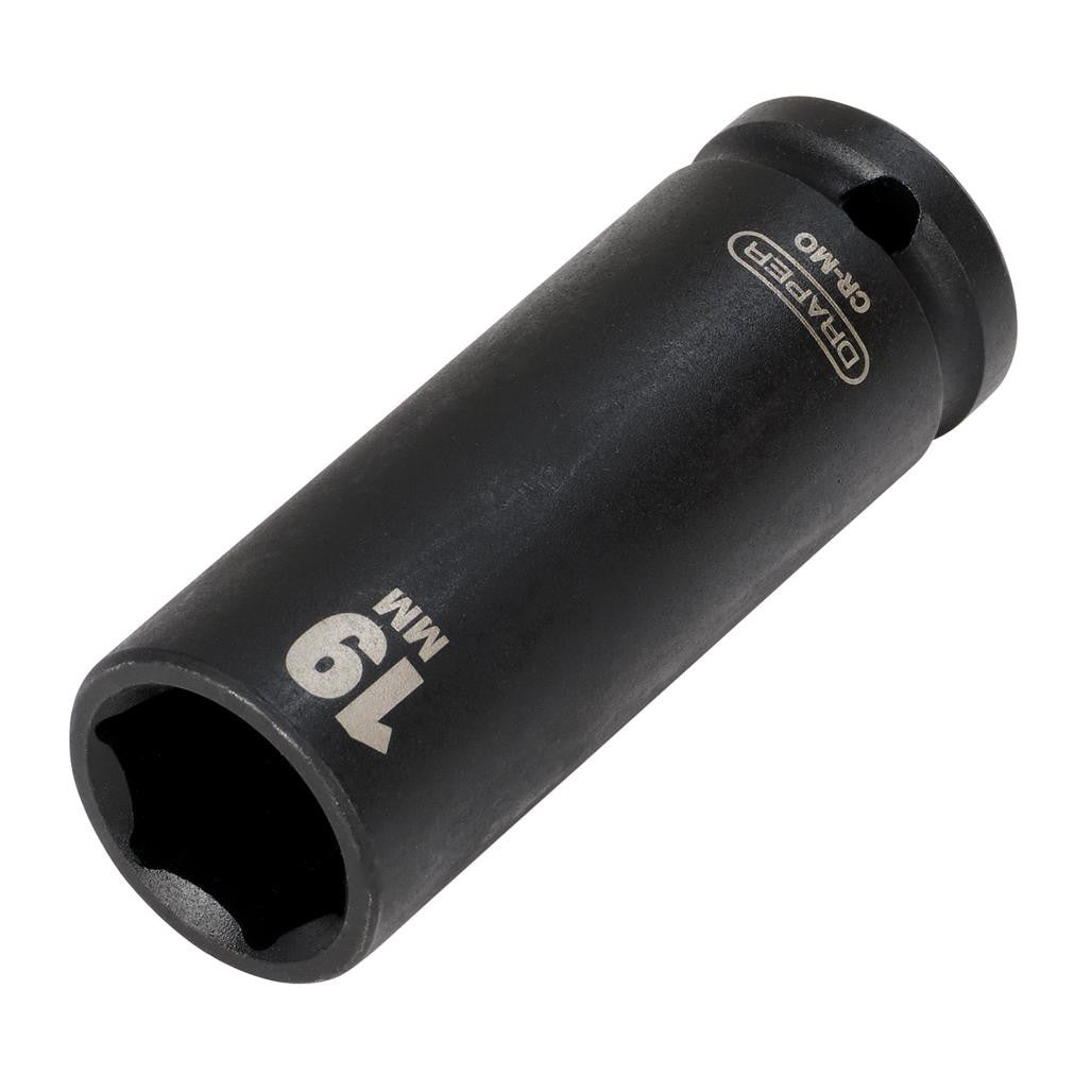 Draper HI-TORQ® Deep Impact Socket, 1/2" Sq. Dr., 19mm  12744