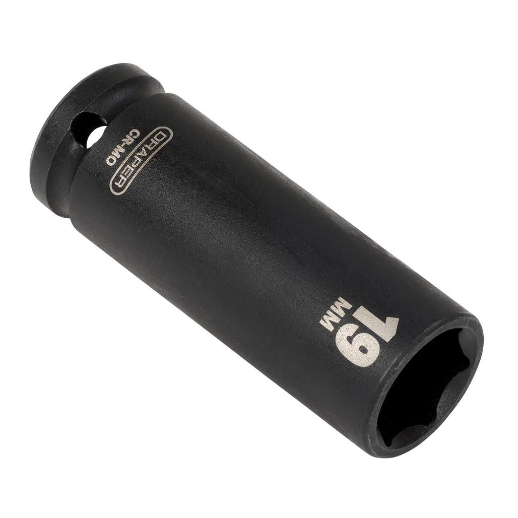 Draper HI-TORQ® Deep Impact Socket, 1/2" Sq. Dr., 19mm  12744