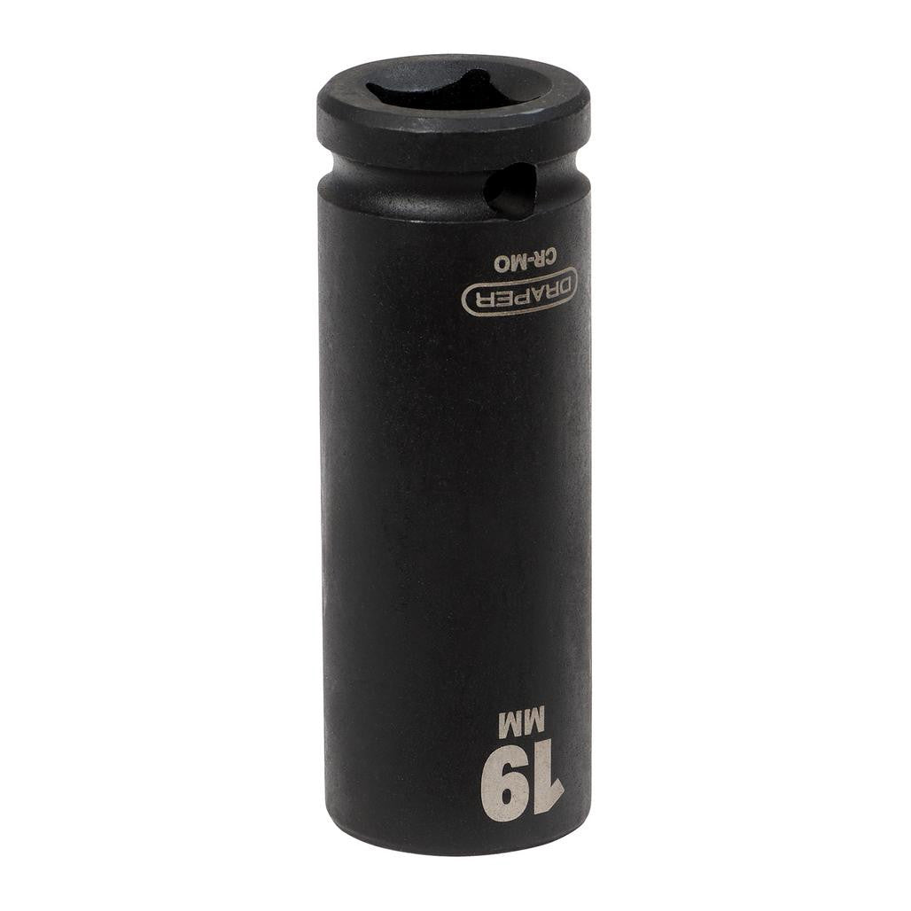 Draper HI-TORQ® Deep Impact Socket, 1/2" Sq. Dr., 19mm  12744