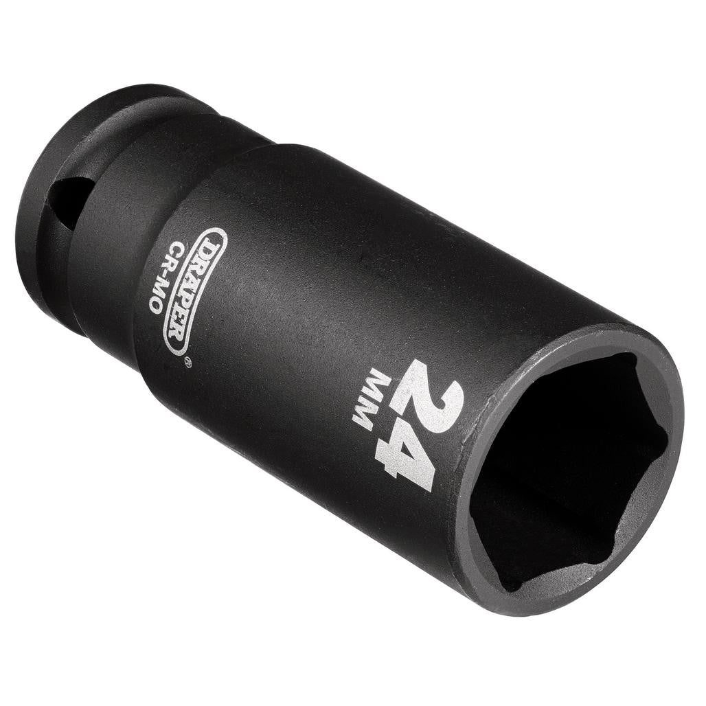 Draper HI-TORQ® Deep Impact Socket, 1/2" Sq. Dr., 24mm  12746