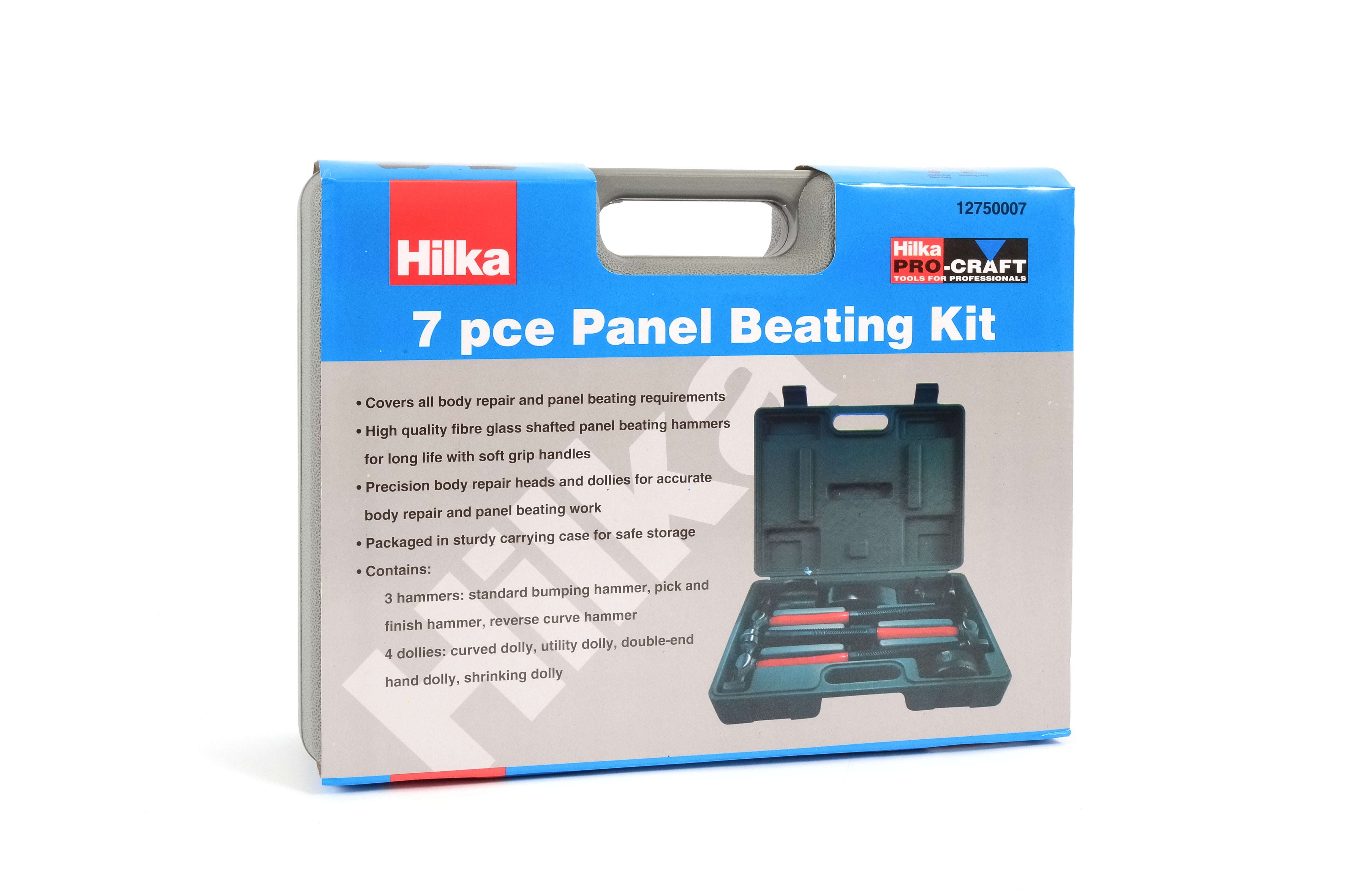 Hilka 7 pce Panel Beating Kit 12750007