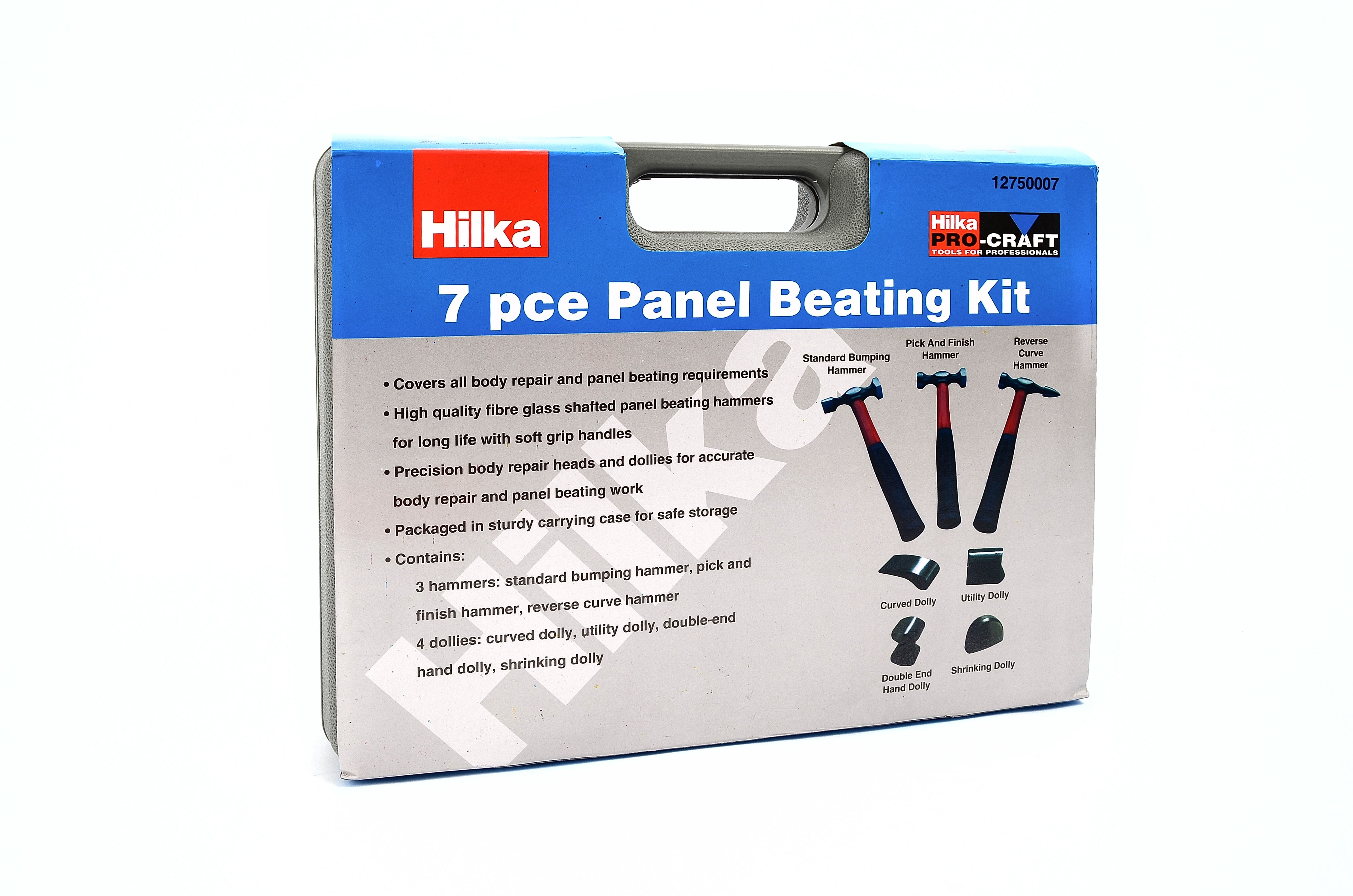 Hilka 7 pce Panel Beating Kit 12750007