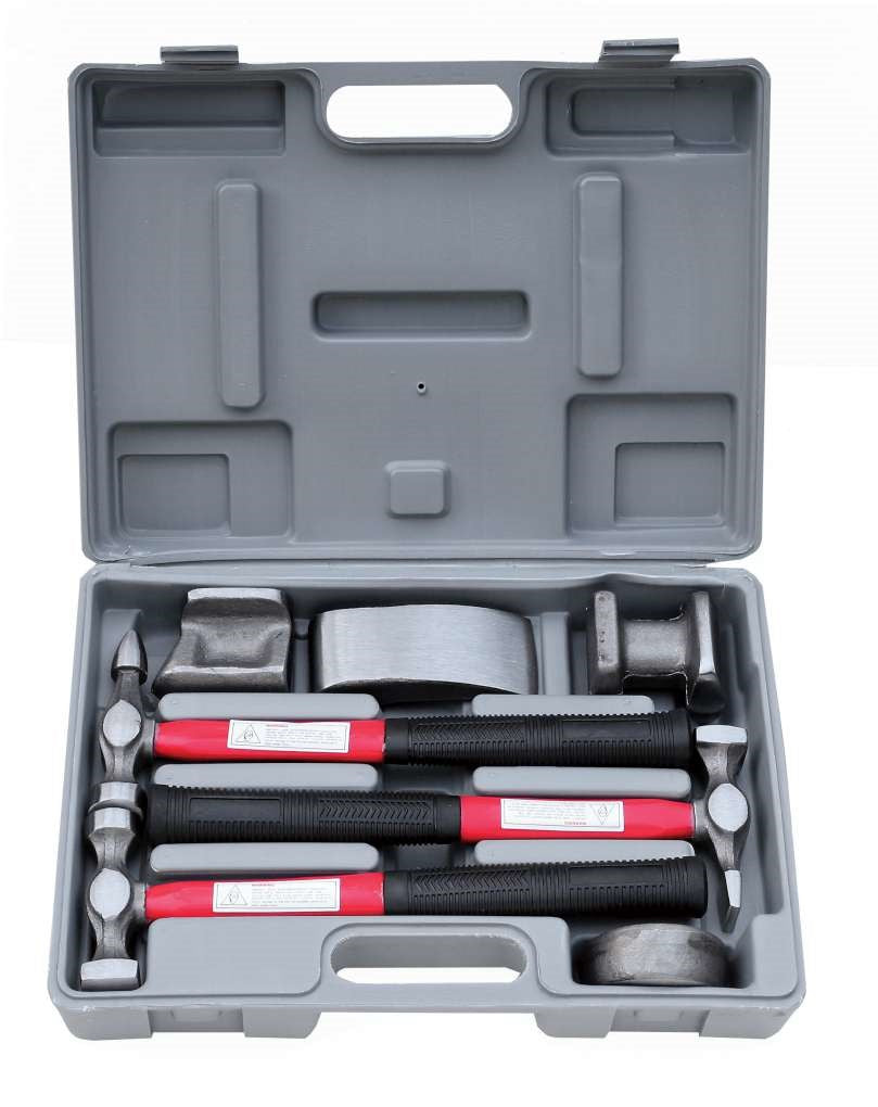 Hilka 7 pce Panel Beating Kit 12750007