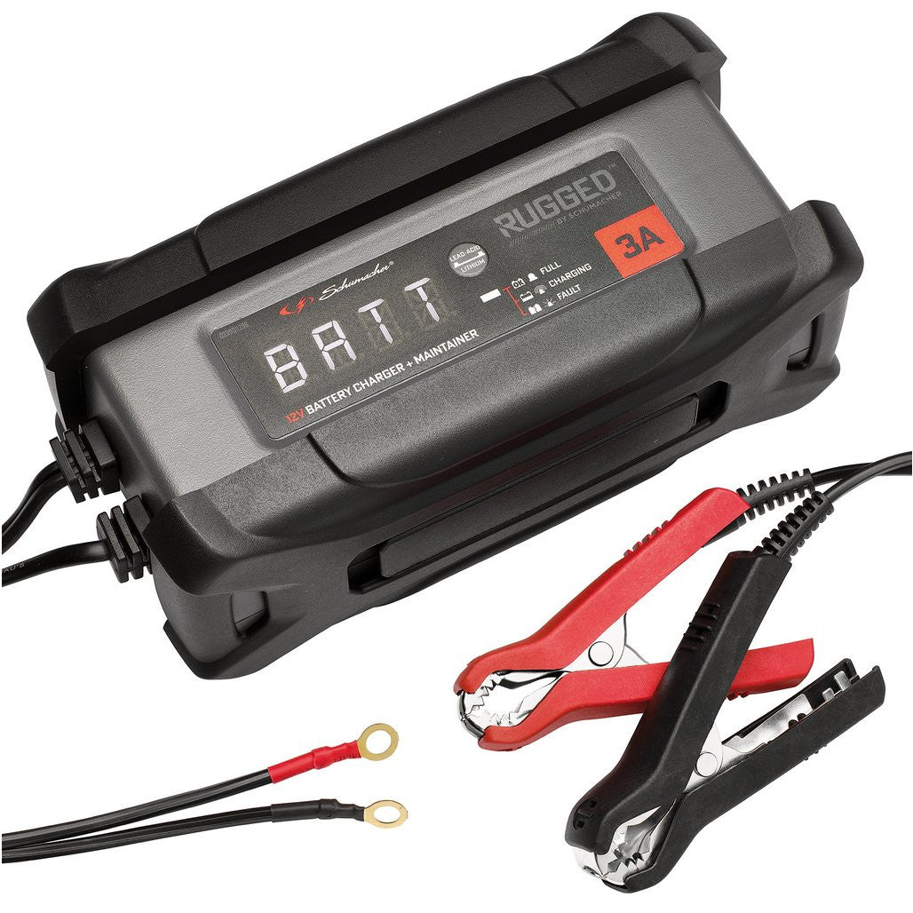 Draper Schumacher® Rugged SPX458, 3A 12V Battery Charger and Maintainer 12961