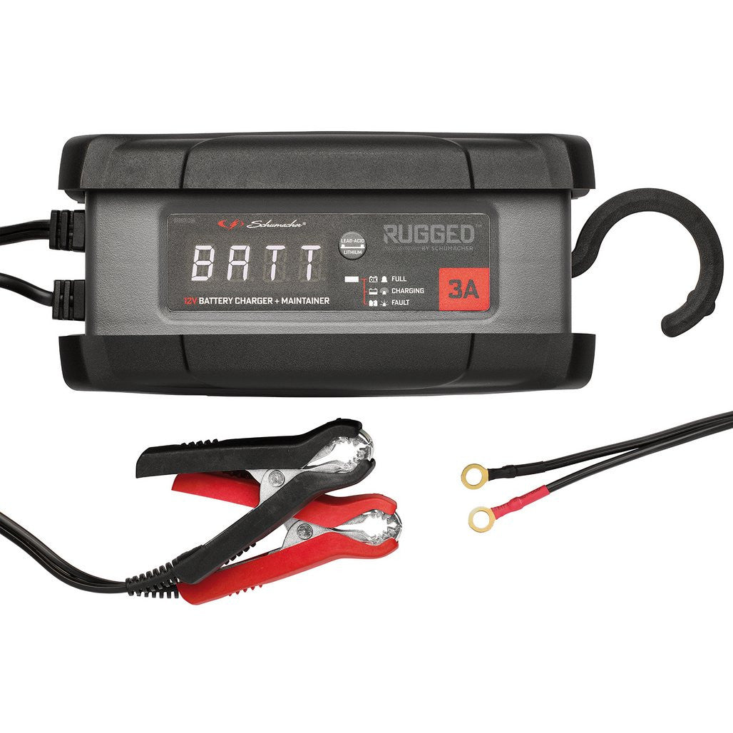 Draper Schumacher® Rugged SPX458, 3A 12V Battery Charger and Maintainer 12961