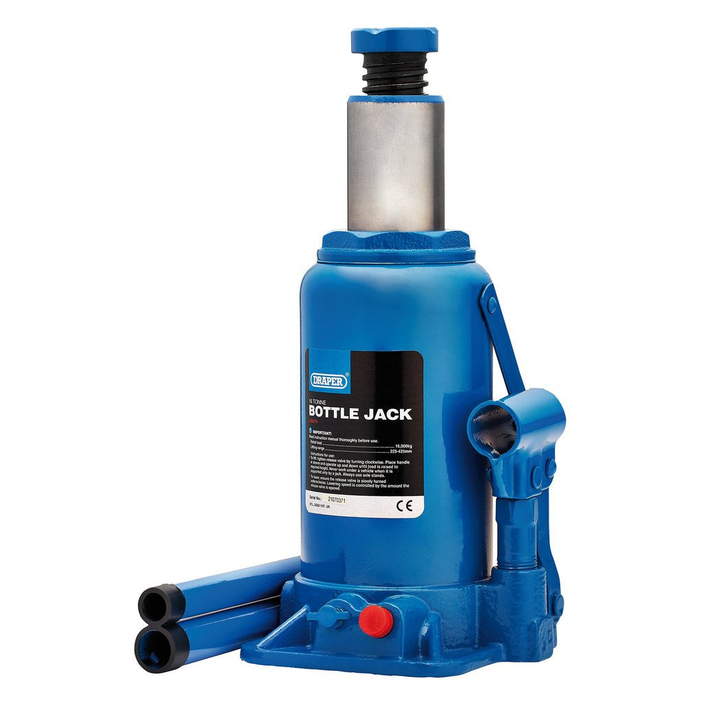 Draper Hydraulic Bottle Jack, 16 Tonne 13074