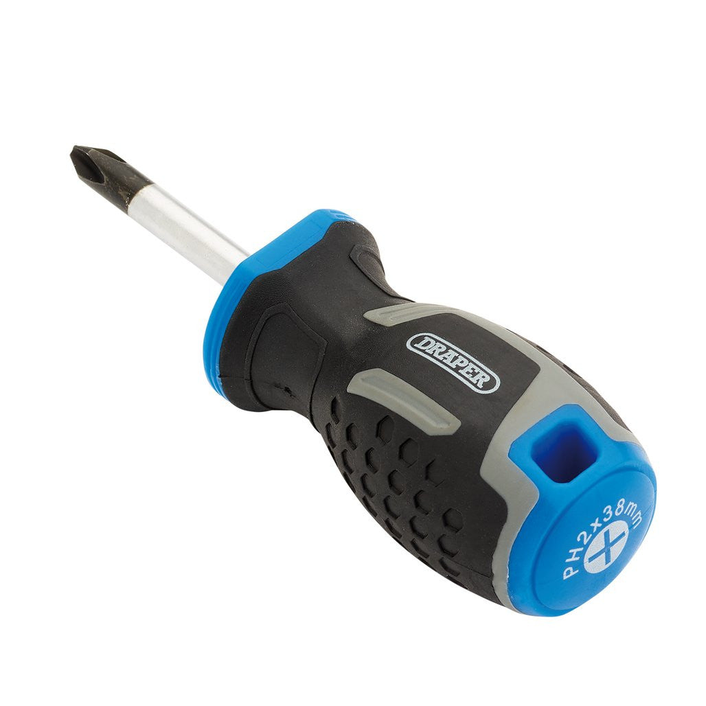 Draper Phillips Soft Grip Screwdriver, PH2 x 38mm  13357