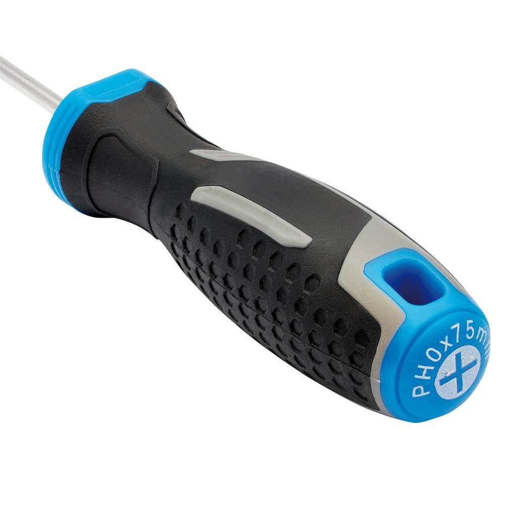 Draper Phillips Soft Grip Screwdriver, PH0 x 75mm  13358