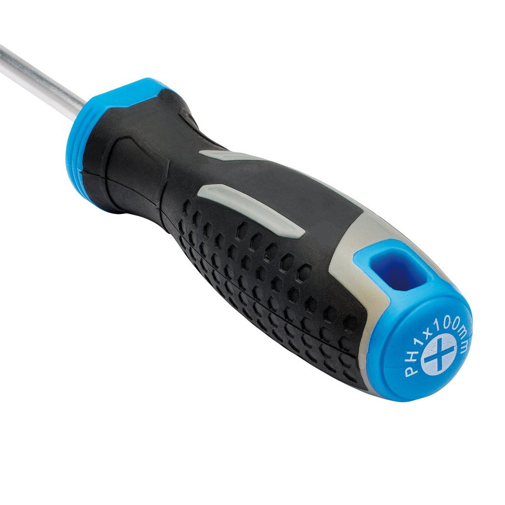 Draper Phillips Soft Grip Screwdriver, PH1 x 100mm  13360