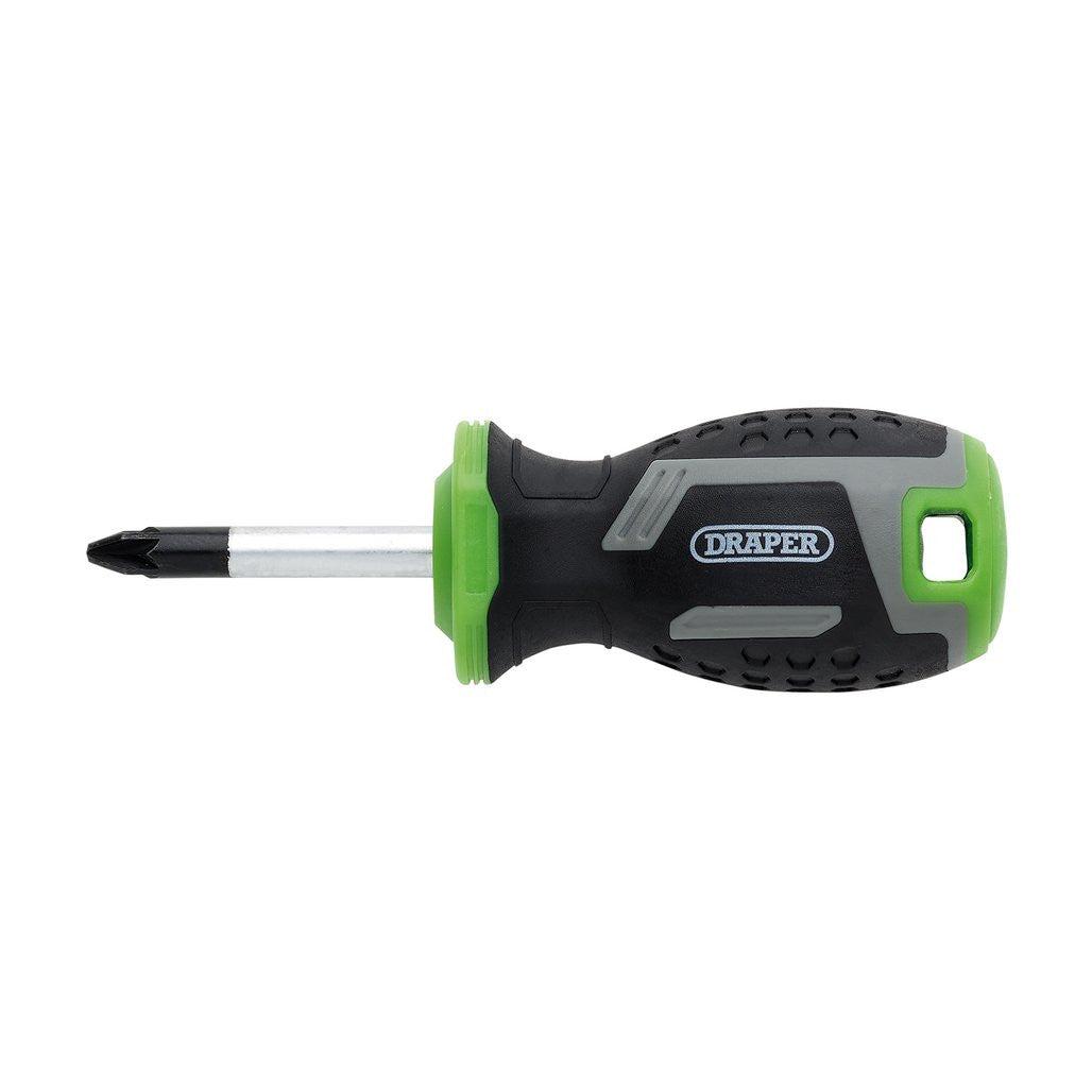 Draper Pozi Soft Grip Screwdriver, PZ2 x 38mm  13368