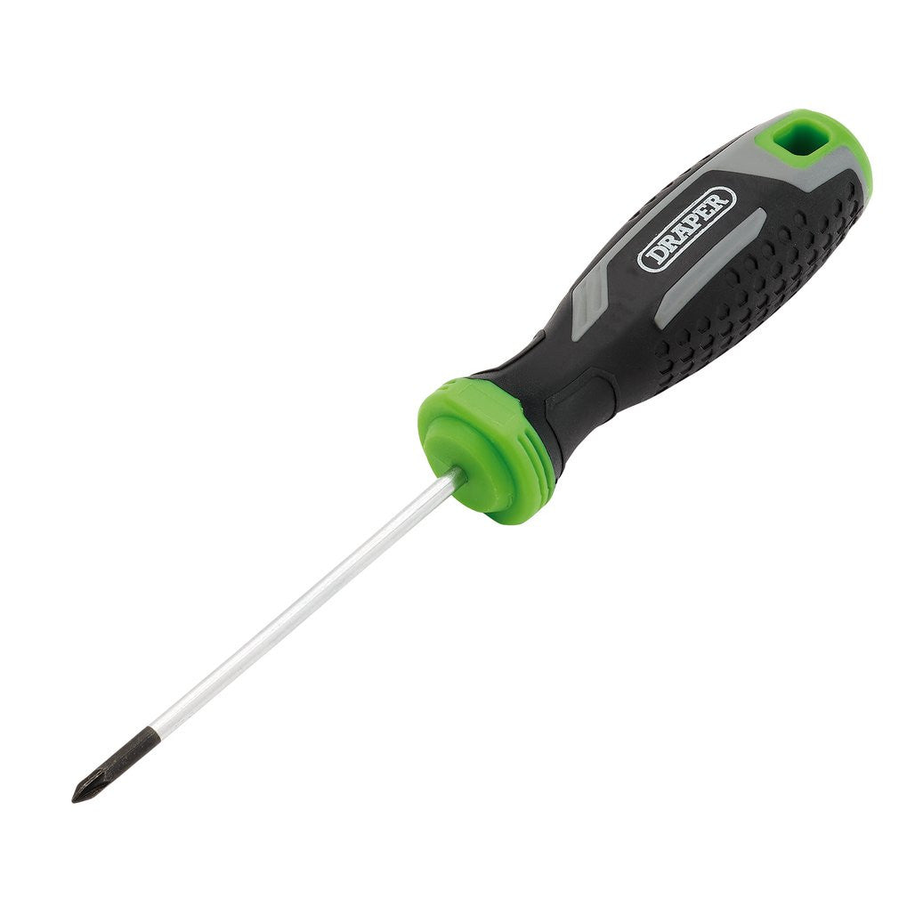 Draper Pozi Soft Grip Screwdriver, PZ0 x 75mm  13369