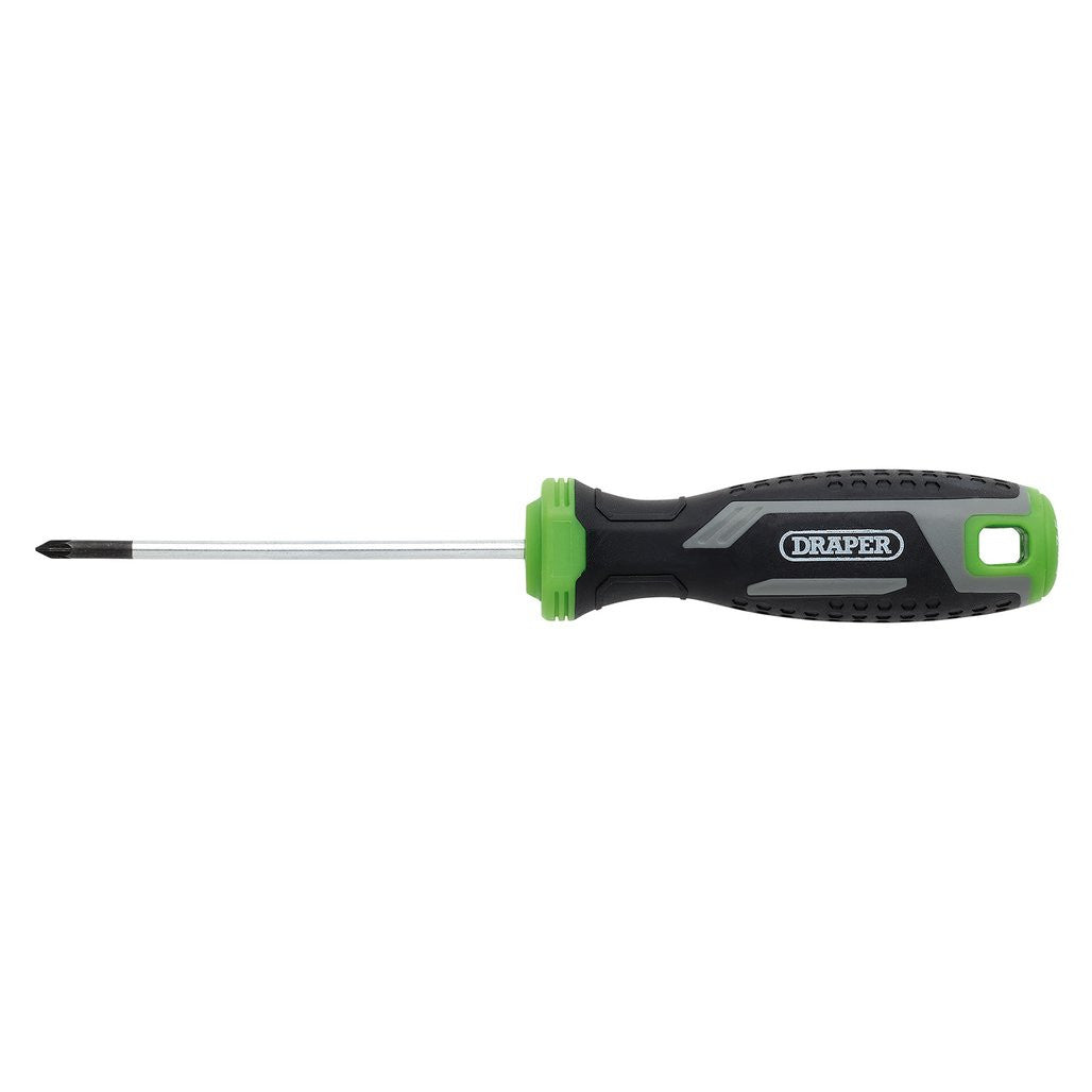 Draper Pozi Soft Grip Screwdriver, PZ0 x 75mm  13369