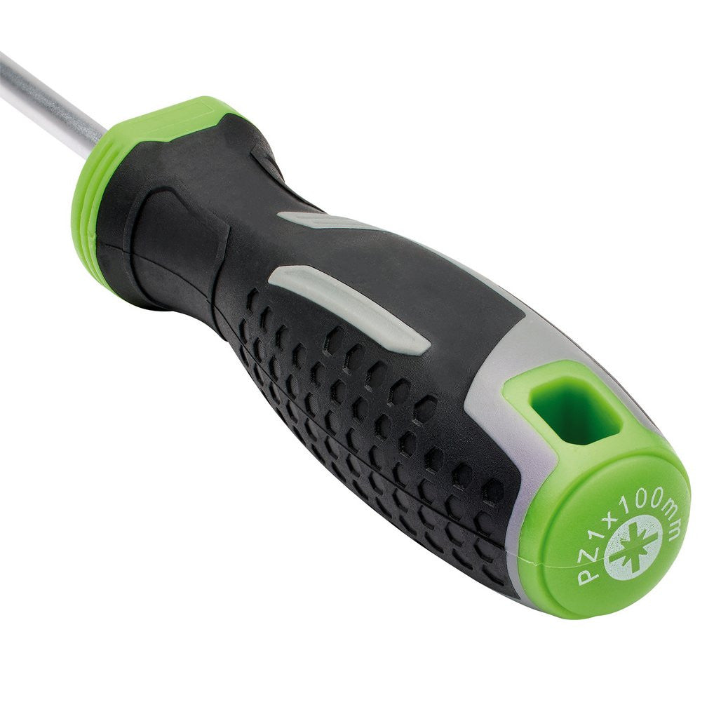 Draper Pozi Soft Grip Screwdriver, PZ1 x 100mm  13370