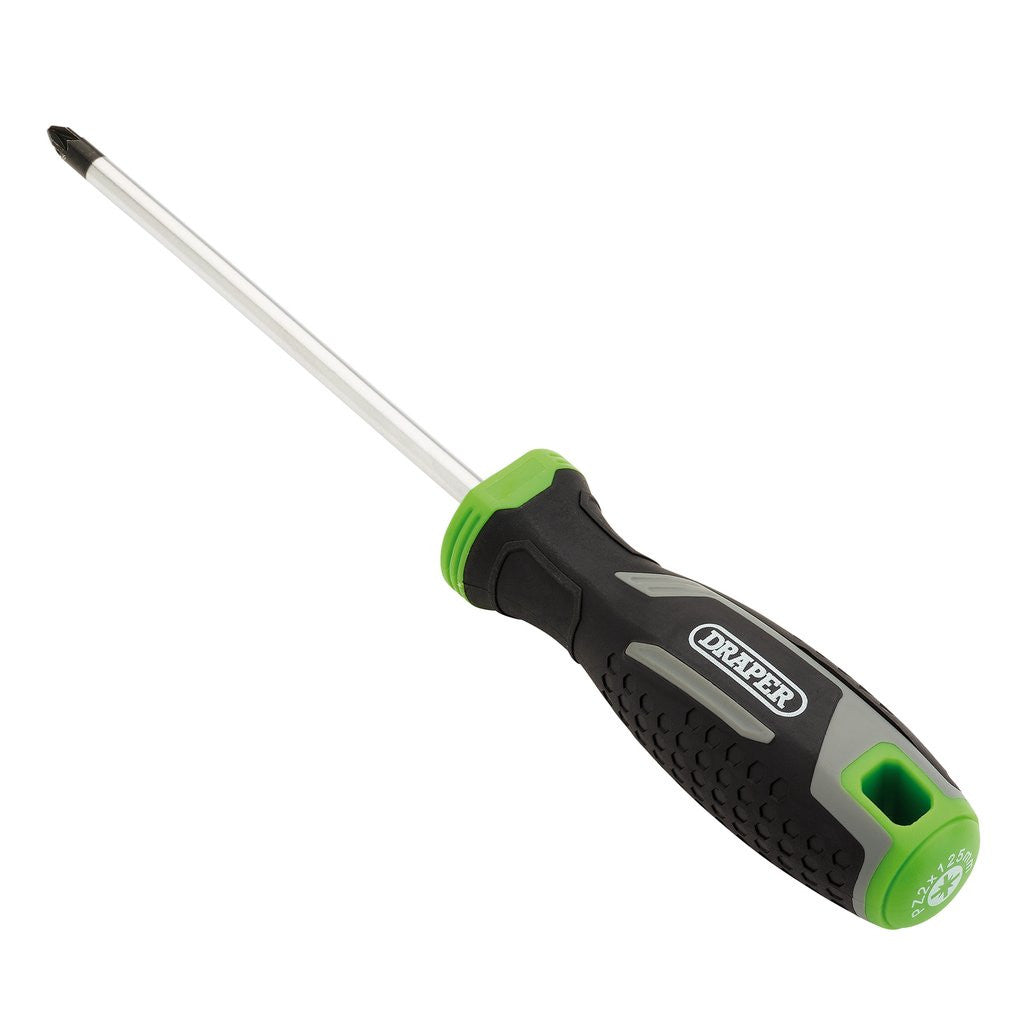 Draper Pozi Soft Grip Screwdriver, PZ2 x 125mm  13372
