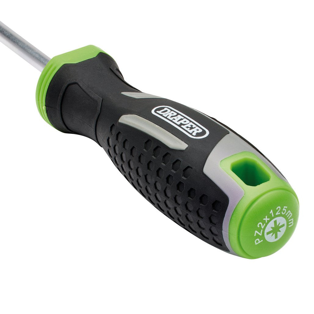 Draper Pozi Soft Grip Screwdriver, PZ2 x 125mm  13372