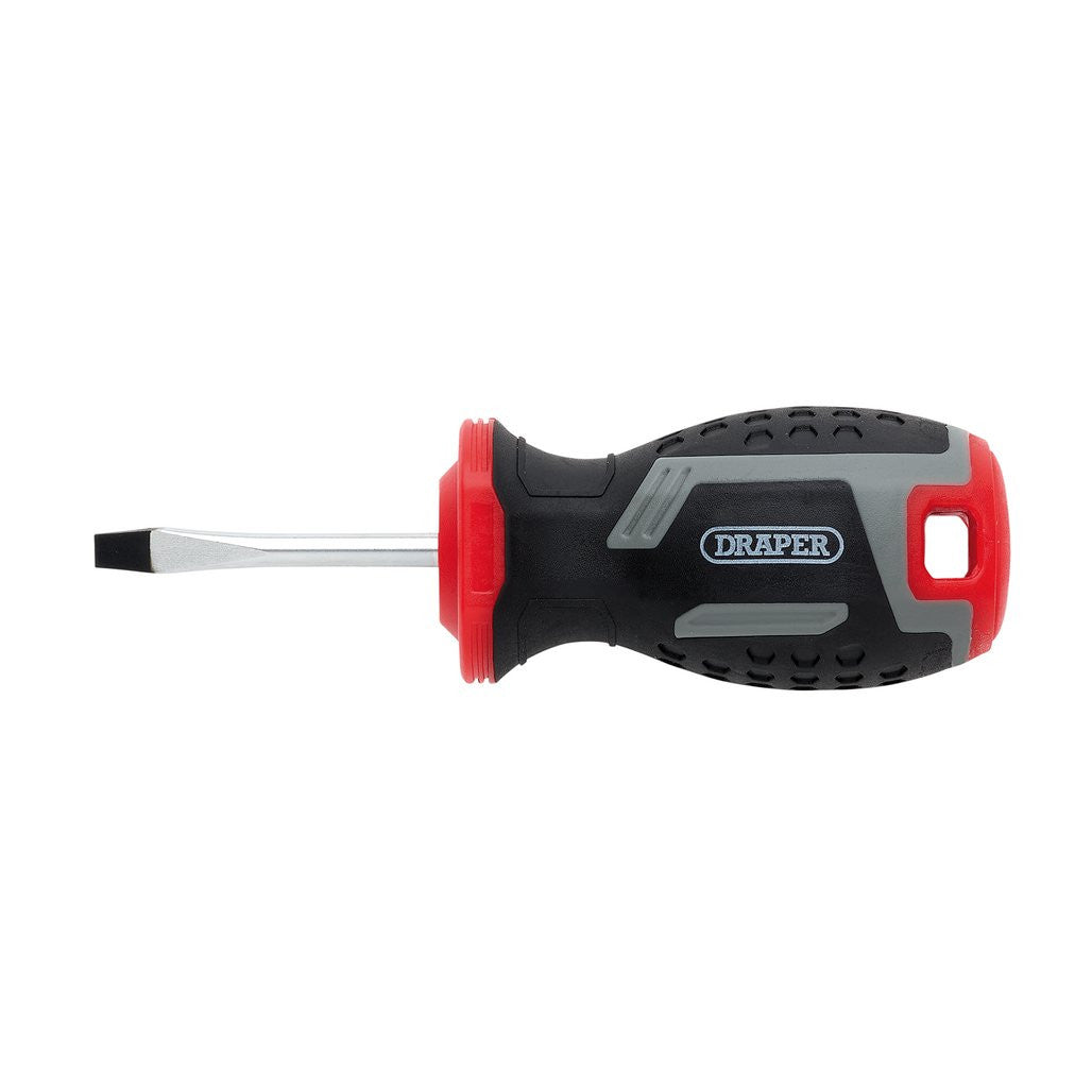 Draper Slotted Soft Grip Screwdriver, SL4 x 38mm  13379