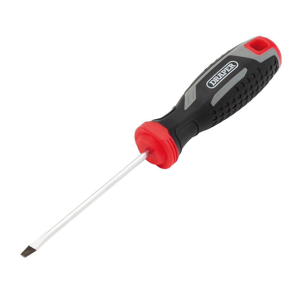 Draper Slotted Soft Grip Screwdriver, SL3 x 75mm  13385