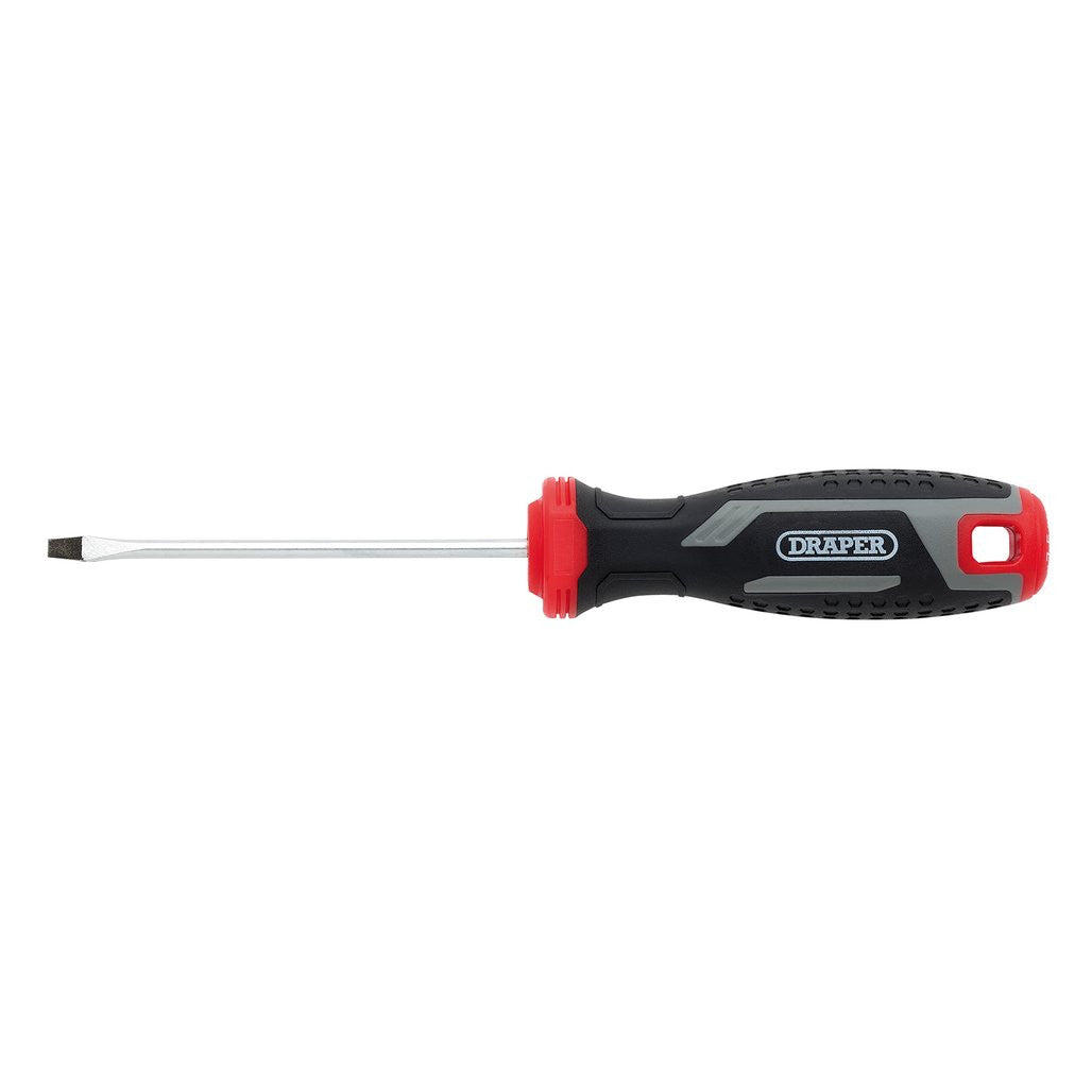 Draper Slotted Soft Grip Screwdriver, SL3 x 75mm  13385
