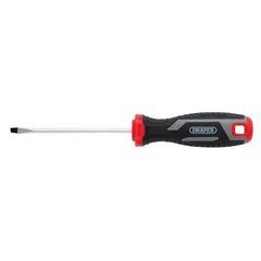 Draper Slotted Soft Grip Screwdriver, SL4 x 100mm  13386