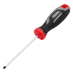 Draper Slotted Parallel Soft Grip Screwdriver, SL4 x 100mm  13387