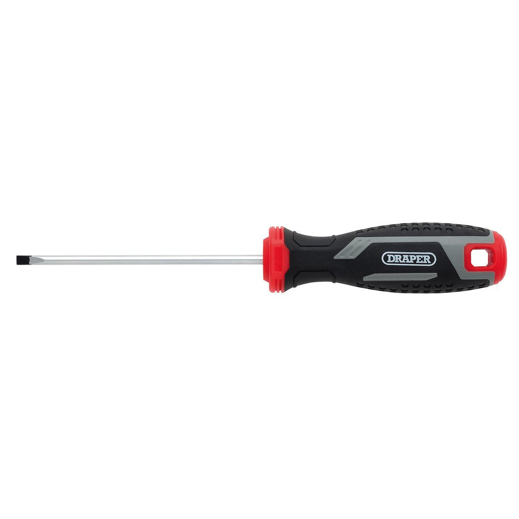 Draper Slotted Parallel Soft Grip Screwdriver, SL4 x 100mm  13387