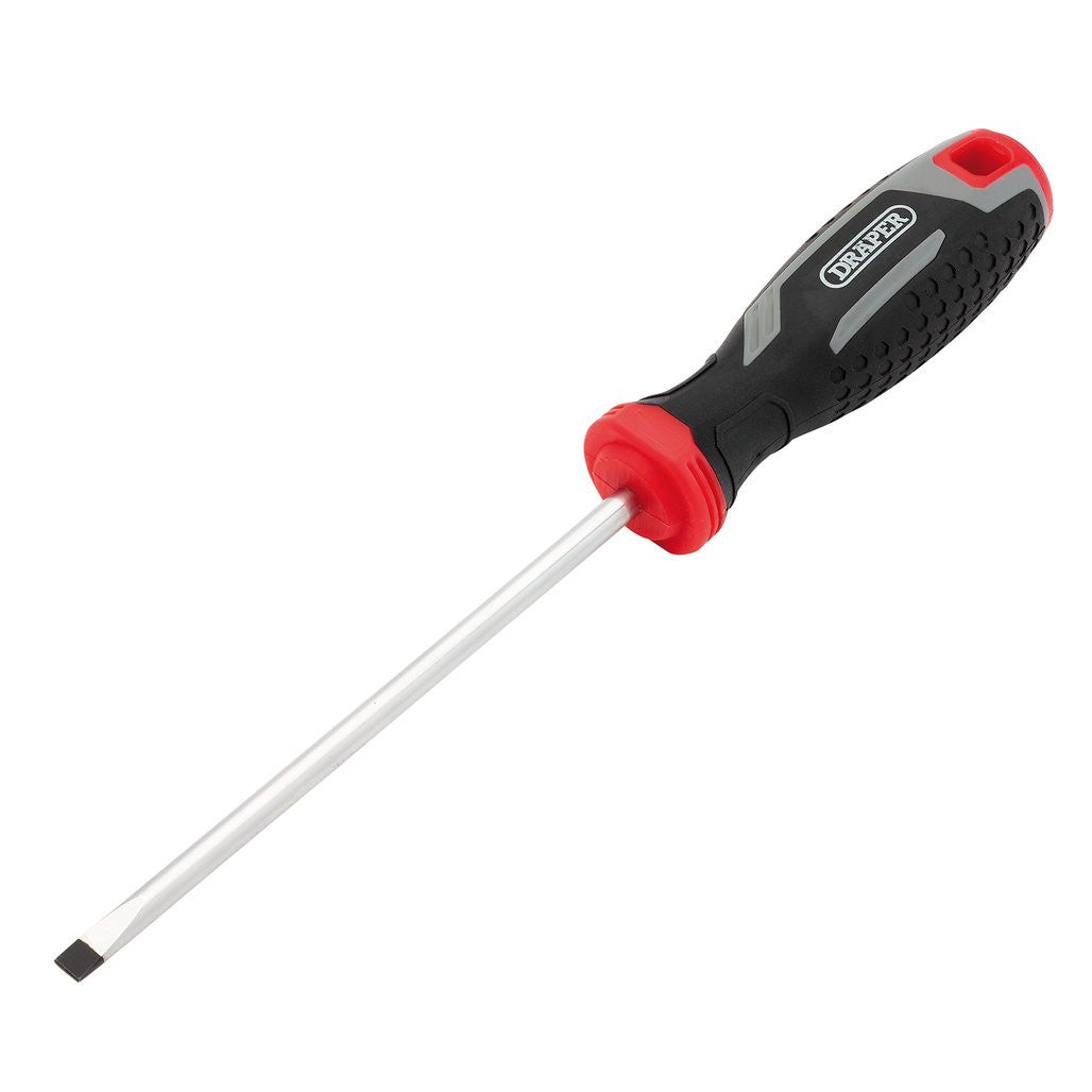 Draper Slotted Parallel Soft Grip Screwdriver, SL5.5 x 125mm  13389