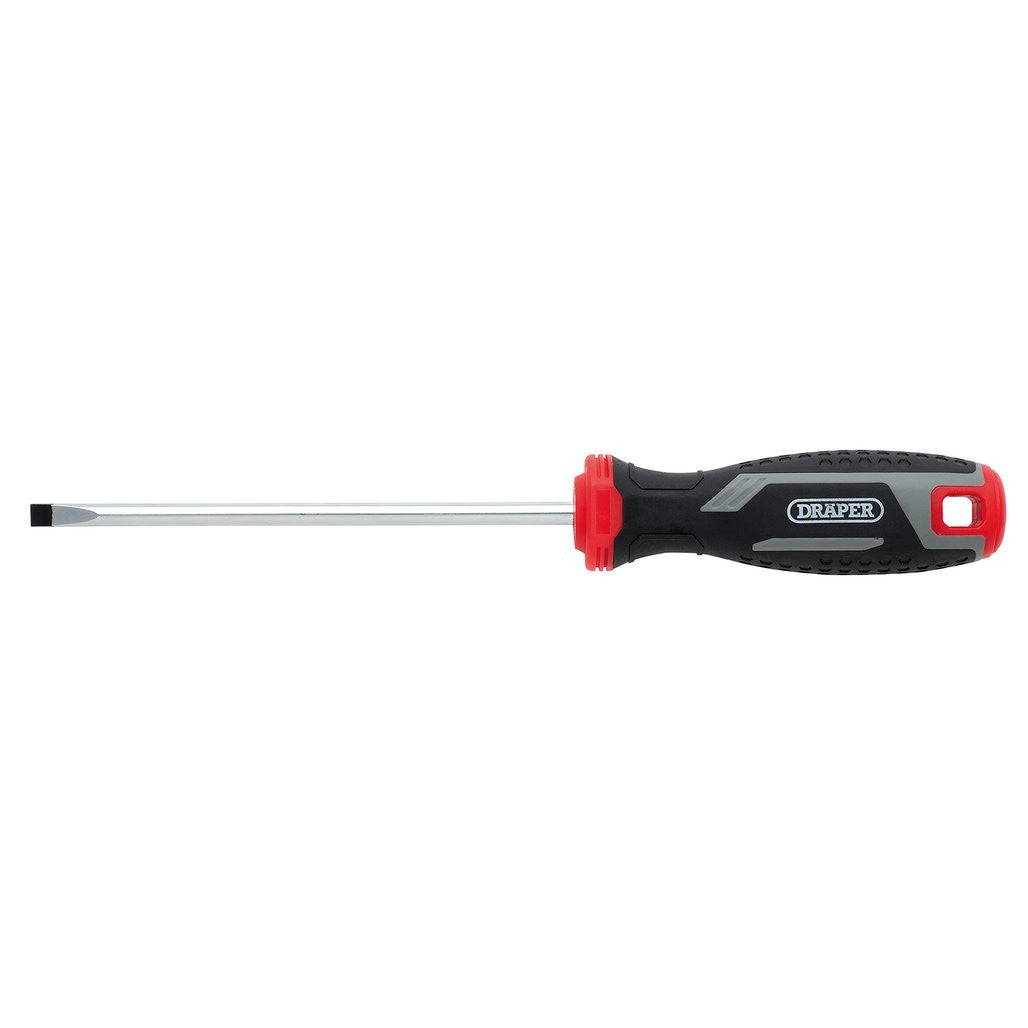 Draper Slotted Parallel Soft Grip Screwdriver, SL5.5 x 125mm  13389