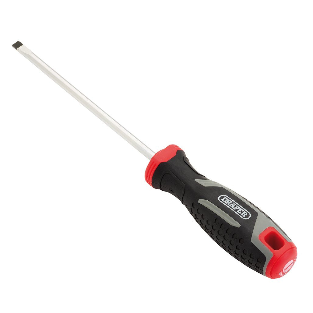 Draper Slotted Parallel Soft Grip Screwdriver, SL5.5 x 125mm  13389