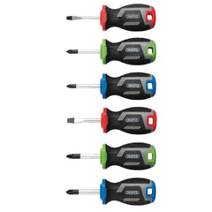 Draper Stubby Soft Grip Screwdriver Set (6 Piece)  13432