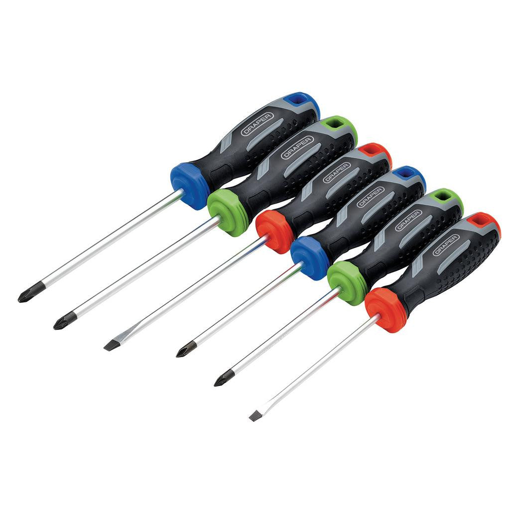 Draper Soft Grip Screwdriver Set (6 Piece)  13433