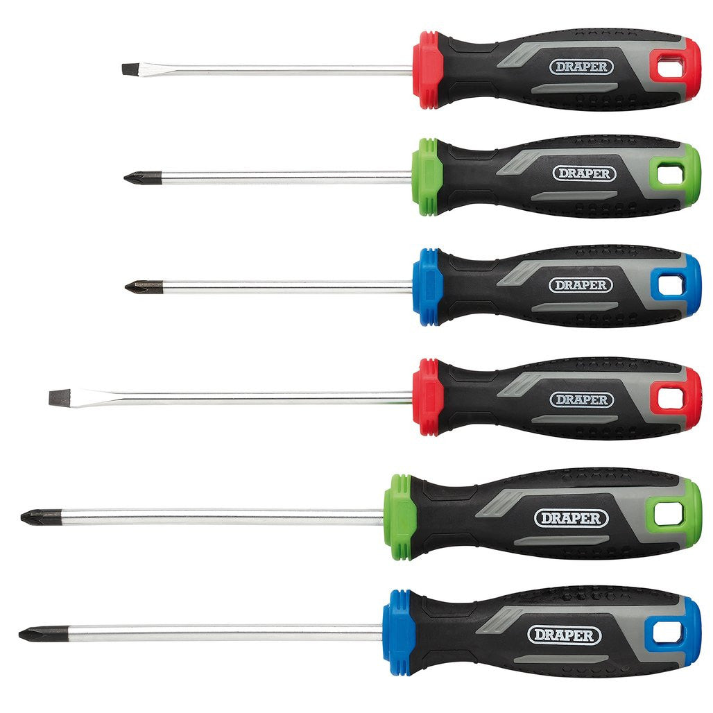 Draper Soft Grip Screwdriver Set (6 Piece)  13433
