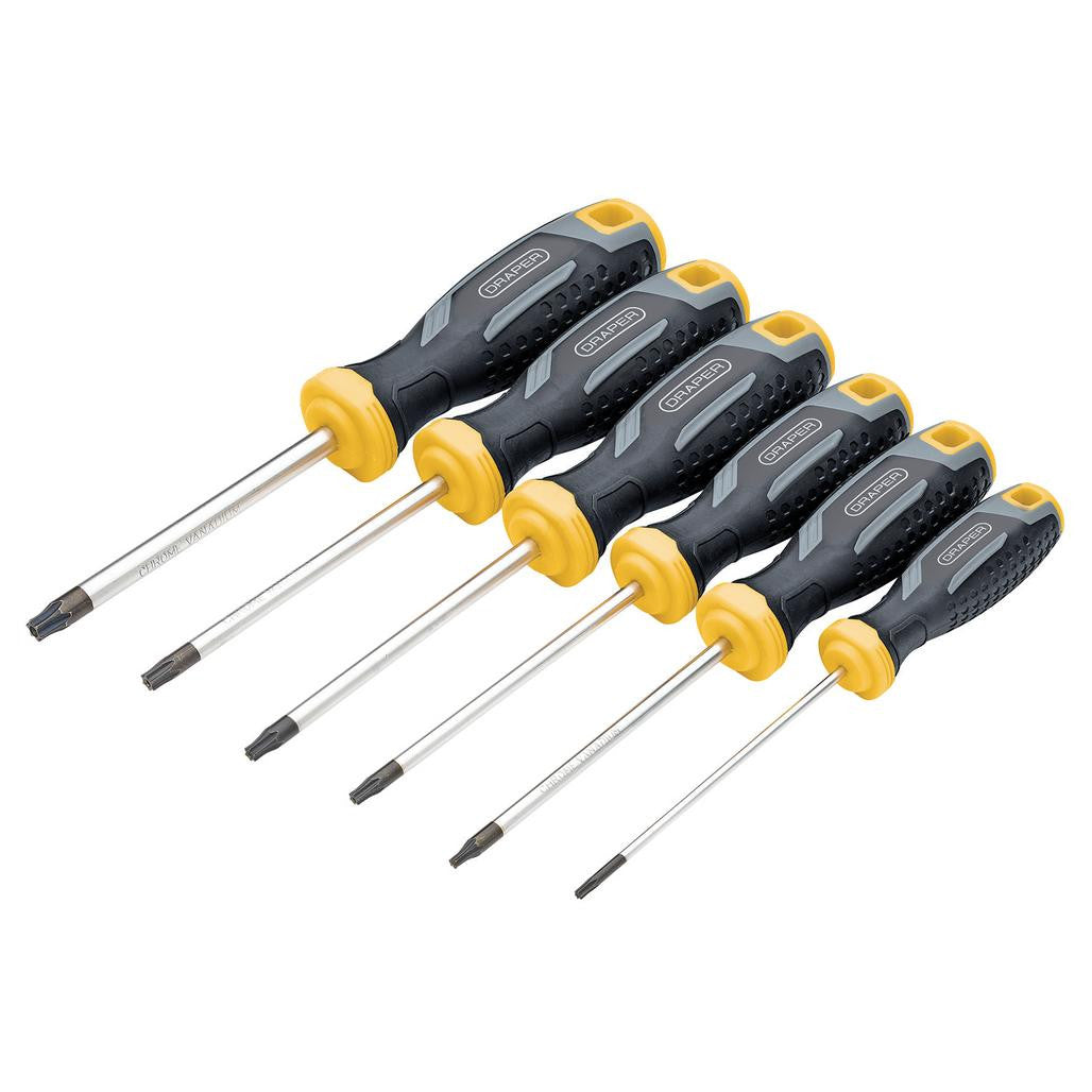 Draper TX-STAR® Tamperproof Soft Grip Screwdriver Set (6 Piece)  13435
