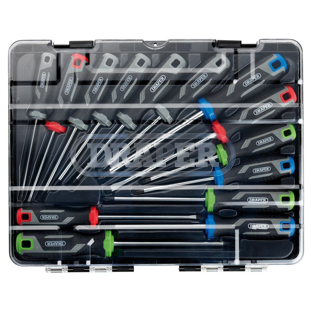 Draper Soft Grip Screwdriver Set with TX-STAR® (14 Piece)  13437