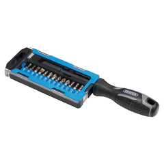 Draper Soft Grip Magnetic Screwdriver and Bit Set, 1/4" x 100mm (14 Piece)   13438