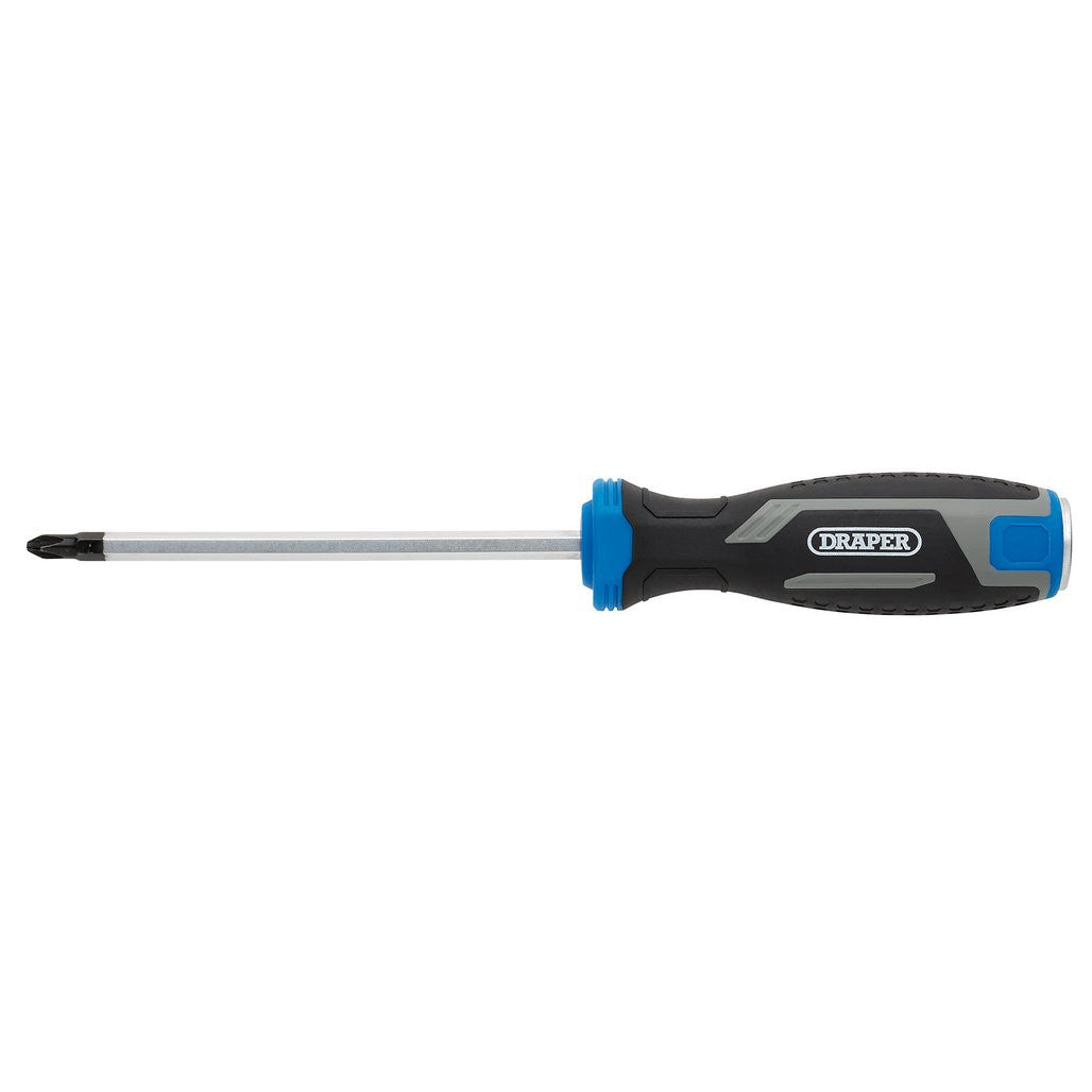 Draper Pound Thru Phillips Soft Grip Screwdriver, PH2 x 125mm  13444