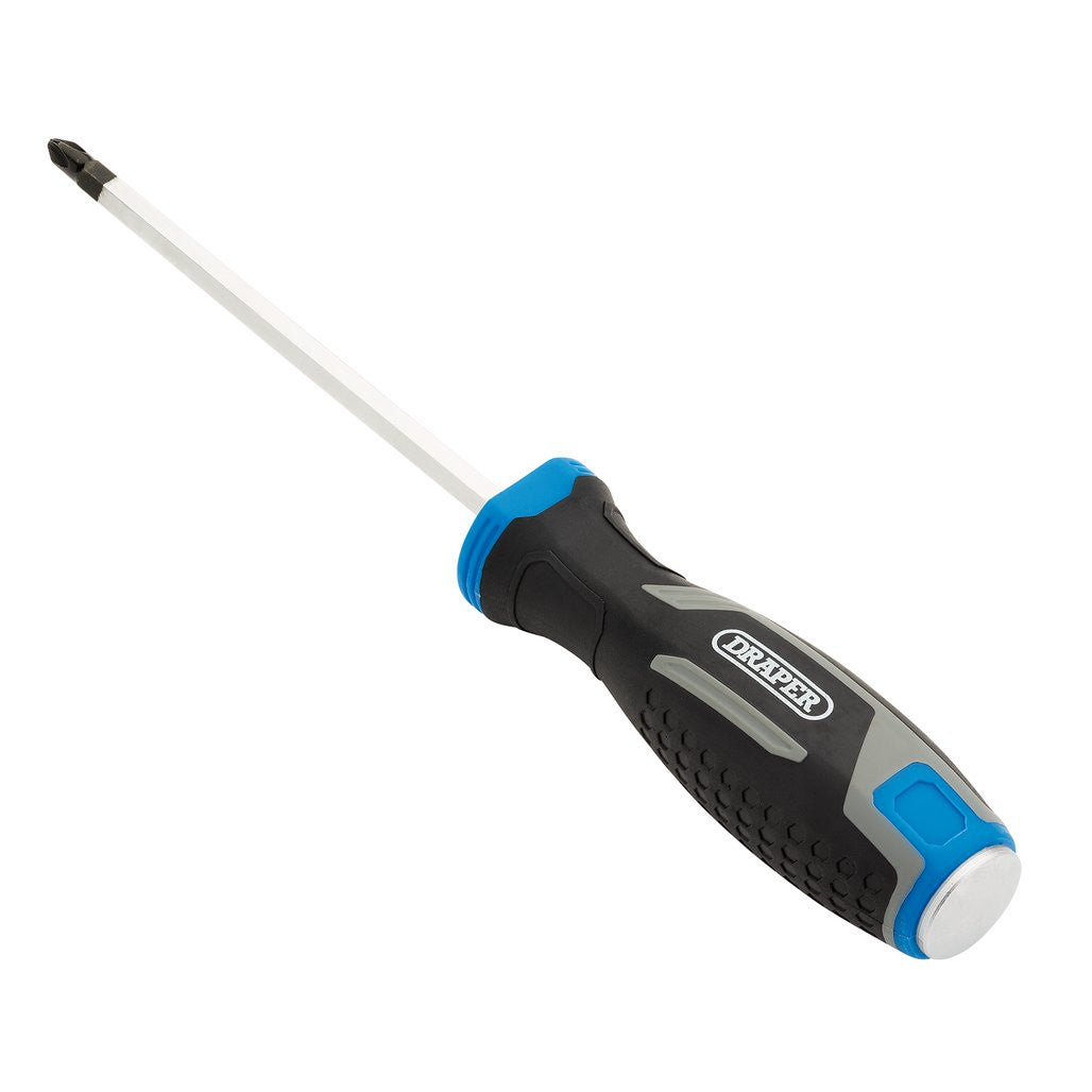 Draper Pound Thru Phillips Soft Grip Screwdriver, PH2 x 125mm  13444
