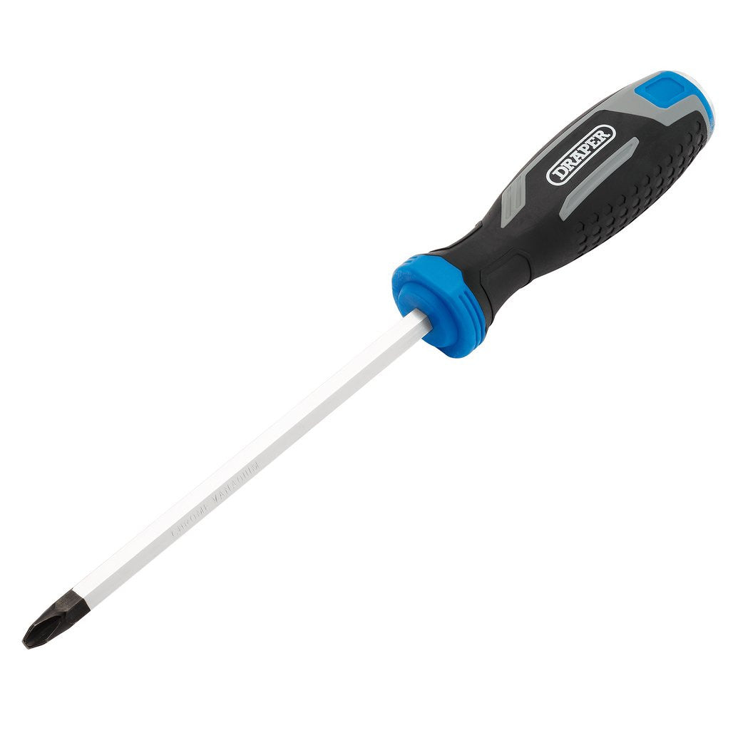 Draper Pound Thru Phillips Soft Grip Screwdriver, PH3 x 150mm  13446