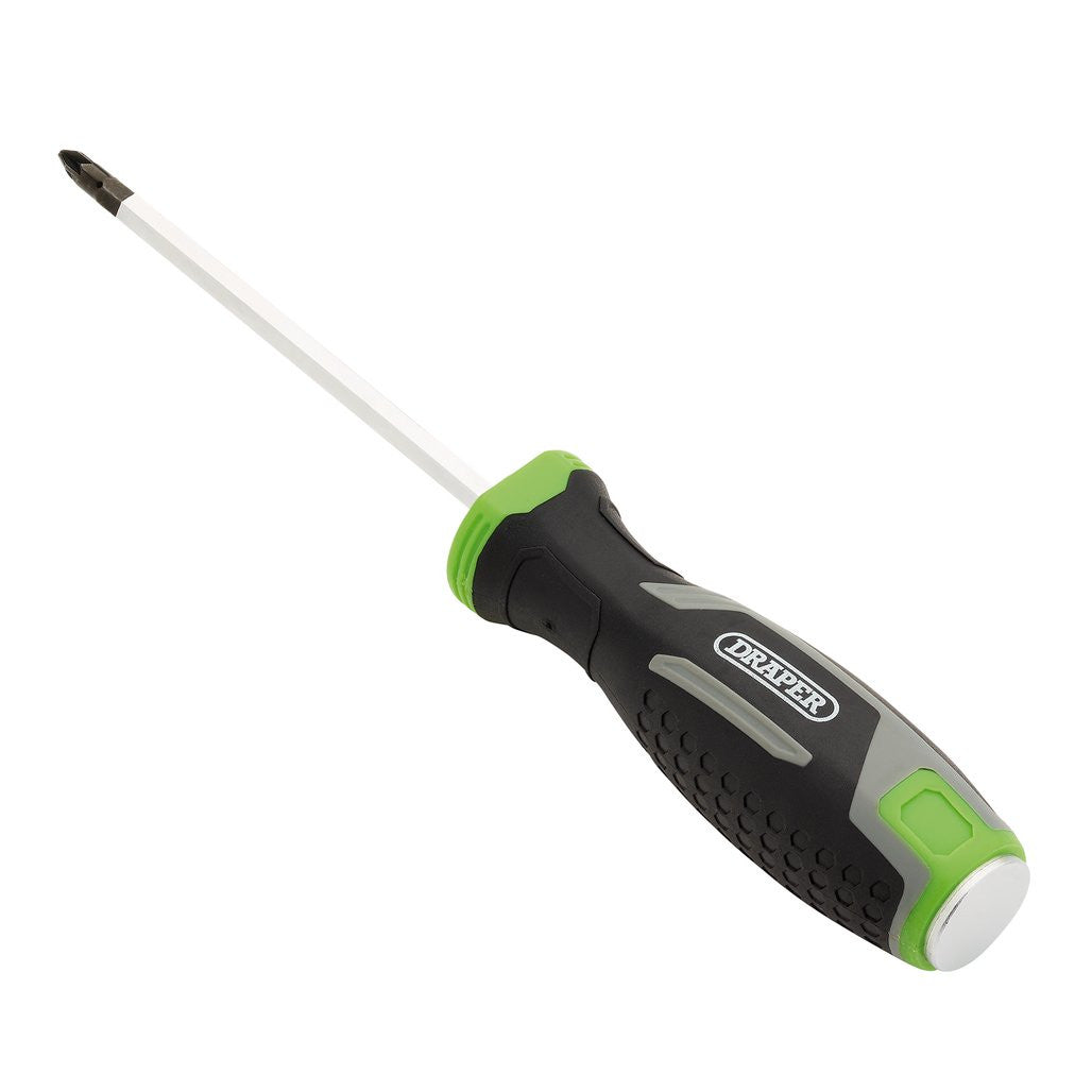 Draper Pound Thru Pozi Soft Grip Screwdriver, PZ1 x 100mm  13447