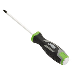 Draper Pound Thru Pozi Soft Grip Screwdriver, PZ2 x 125mm  13452