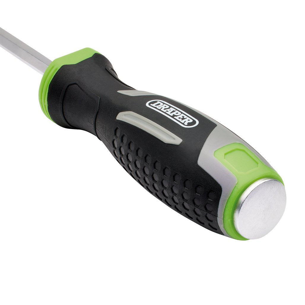 Draper Pound Thru Pozi Soft Grip Screwdriver, PZ2 x 125mm  13452