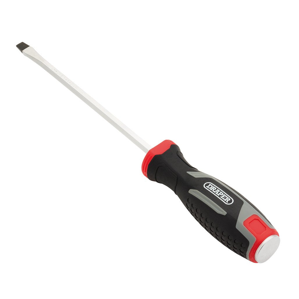 Draper Pound Thru Slotted Soft Grip Screwdriver, SL6.5 x 150mm  13464