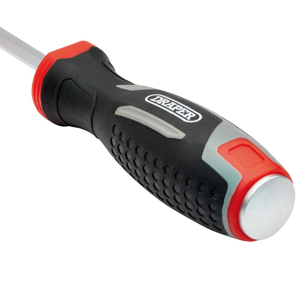 Draper Pound Thru Slotted Soft Grip Screwdriver, SL6.5 x 150mm  13464