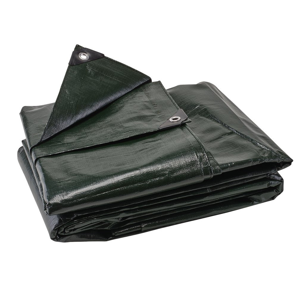 Draper Heavy Duty Polyethylene Tarpaulin, 4 x 6m, Green  13488