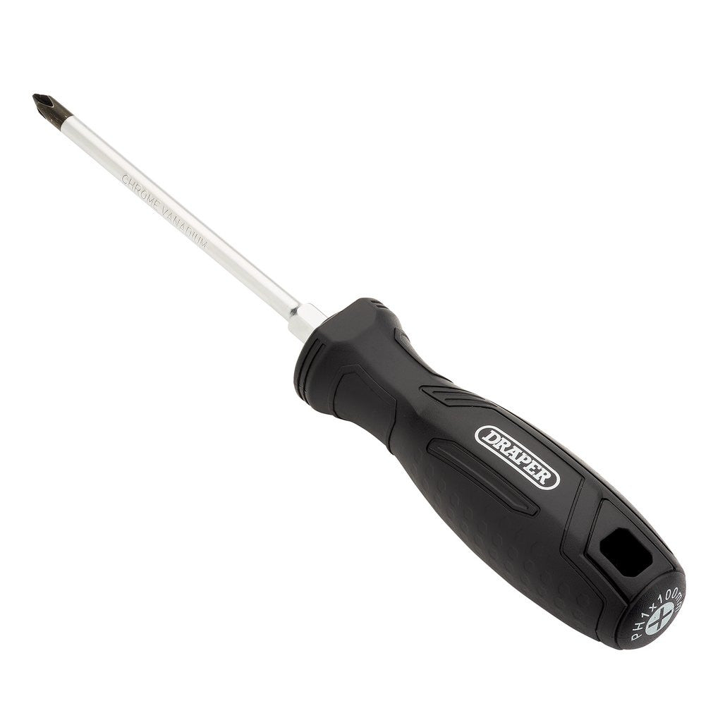 Draper Phillips Hard Grip Screwdriver, PH1 x 100mm  13492