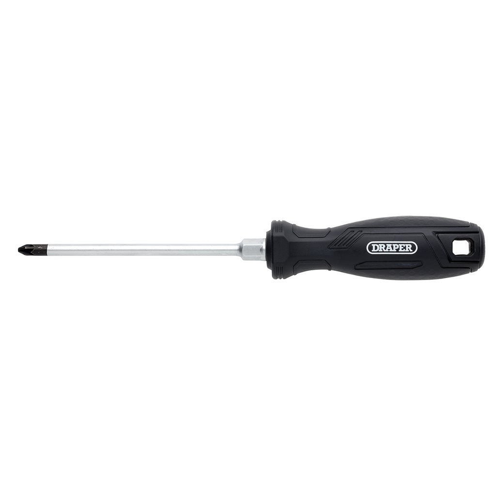 Draper Pozi Hard Grip Screwdriver, PZ2 x 125mm  13516