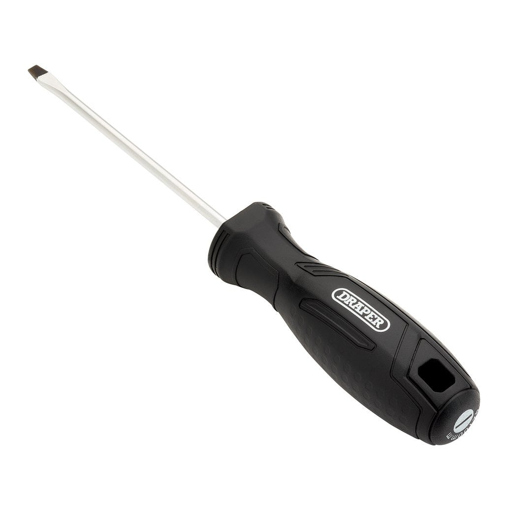 Draper Slotted Hard Grip Screwdriver, 4 x 100mm  13531