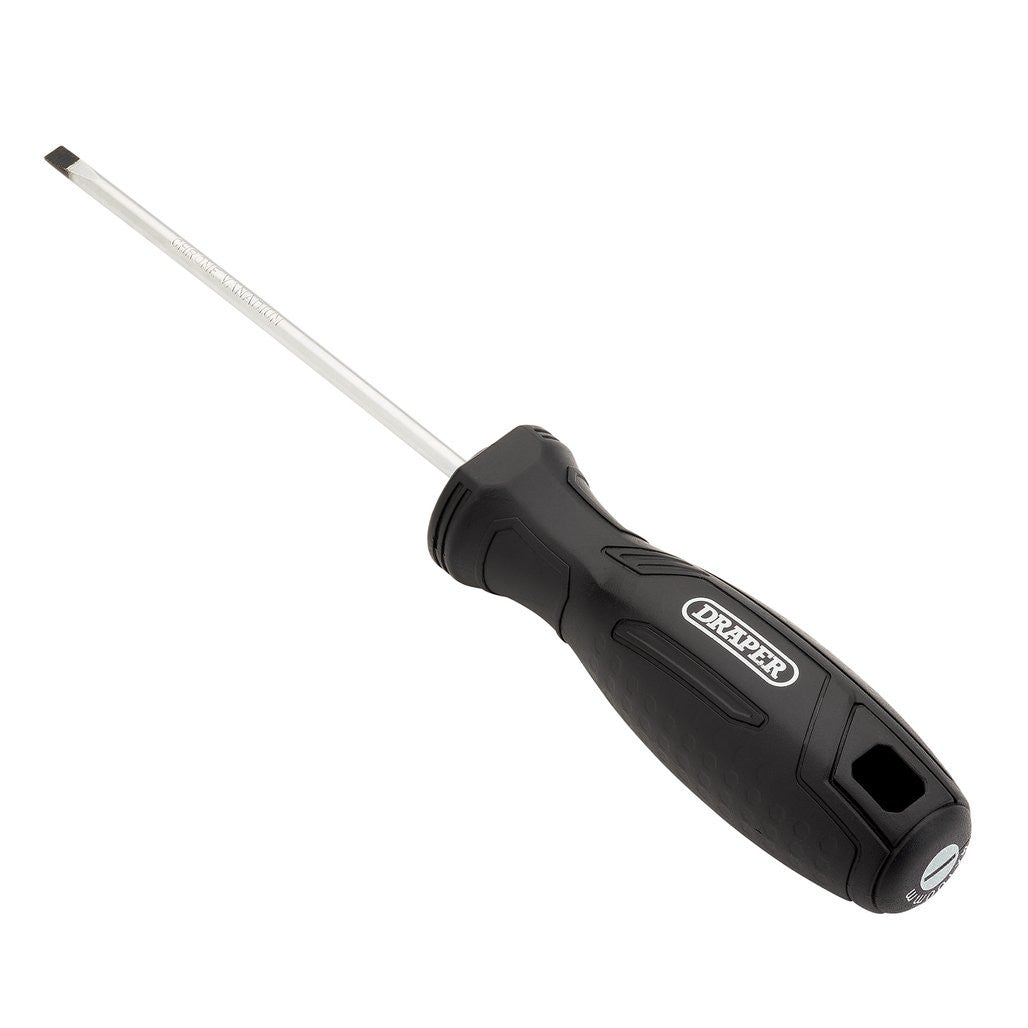 Draper Slotted Parallel Hard Grip Screwdriver, 4 x 100mm  13535