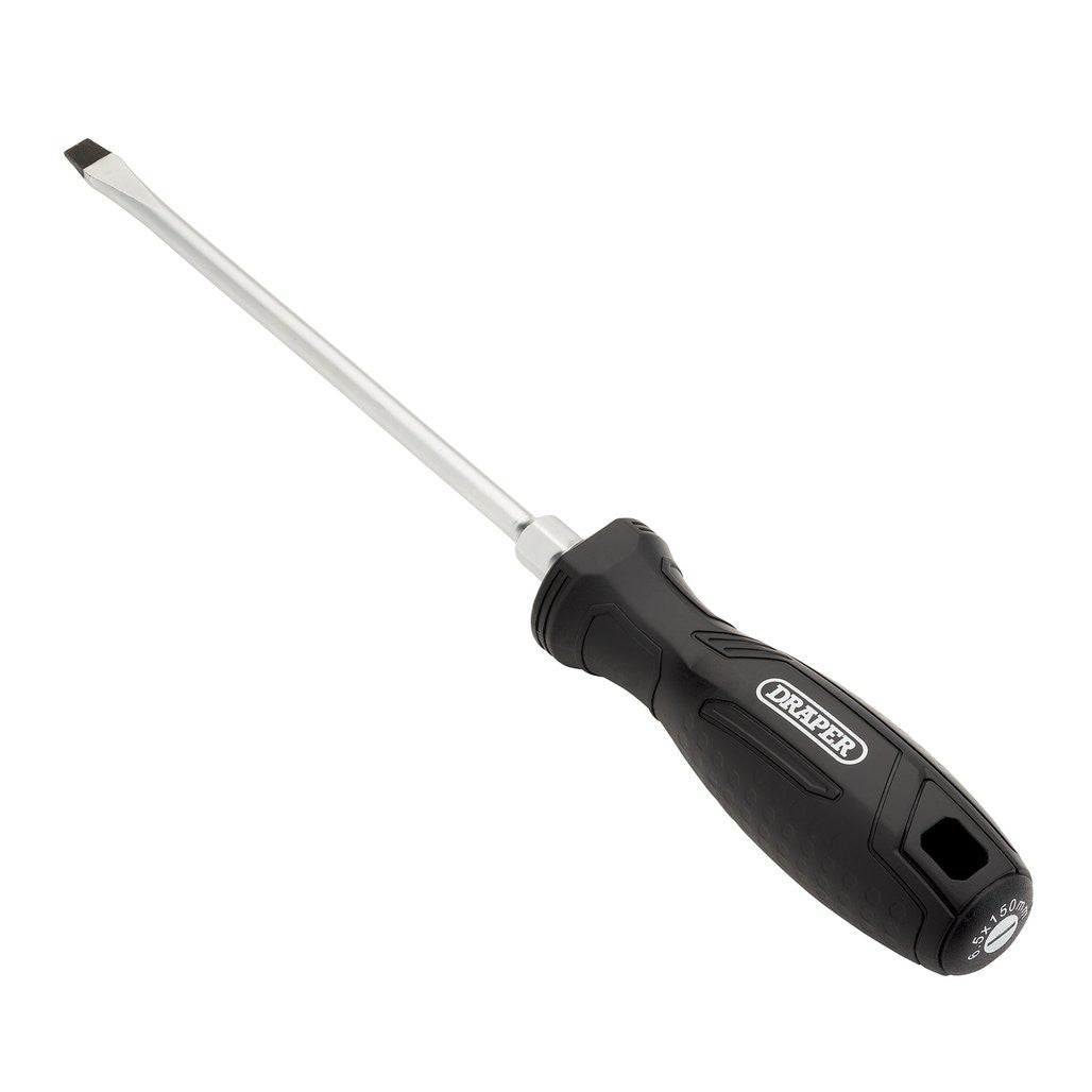 Draper Slotted Hard Grip Screwdriver, 6.5 x 150mm  13542