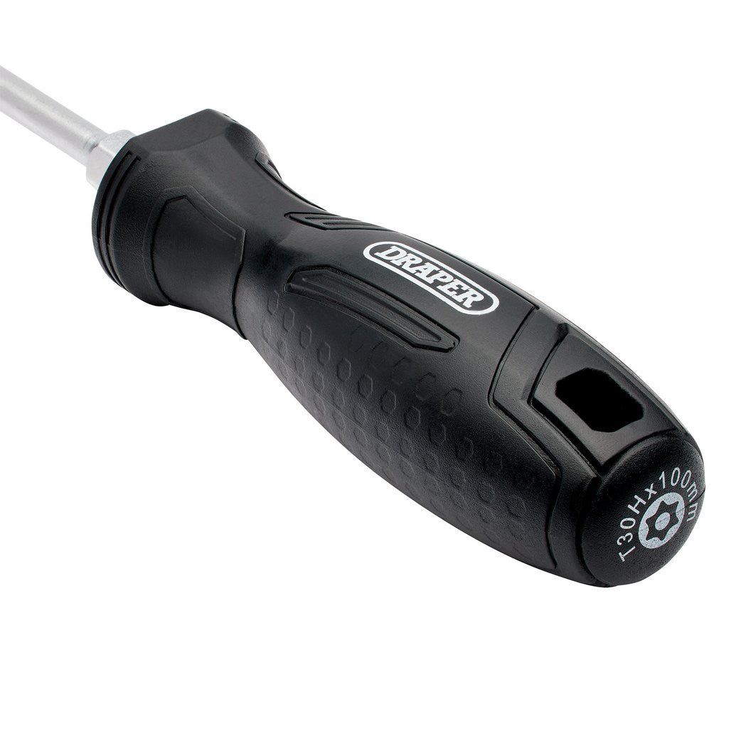 Draper TX-STAR® Tamperproof Hard Grip Screwdriver, T30H x 100mm  13576