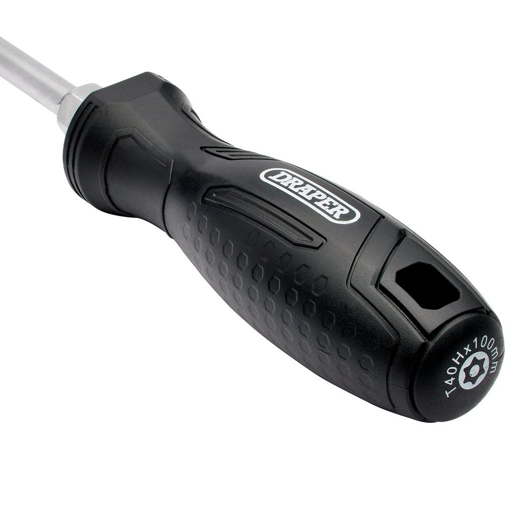 Draper TX-STAR® Tamperproof Hard Grip Screwdriver, T40H x 100mm  13579